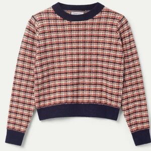 COMPANIA FANTASTICA 24H PULL CARREAUX SWEATER Size Small from Monkee’s Boutique